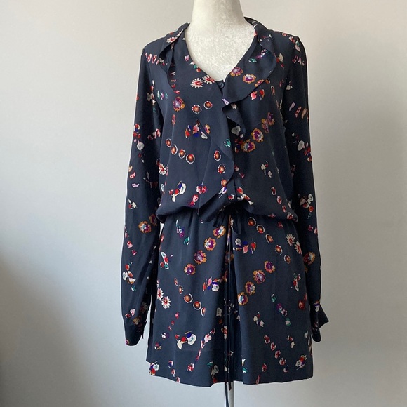 Rebecca Taylor Dresses & Skirts - Rebecca Tylor Flower Print Shirt Dress